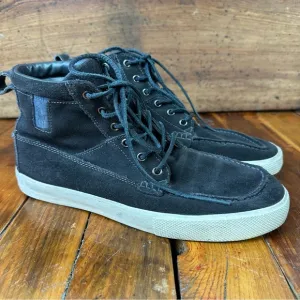 Polo Ralph Lauren PRL Tavis Black Suede High Top Sneakers 10.5D