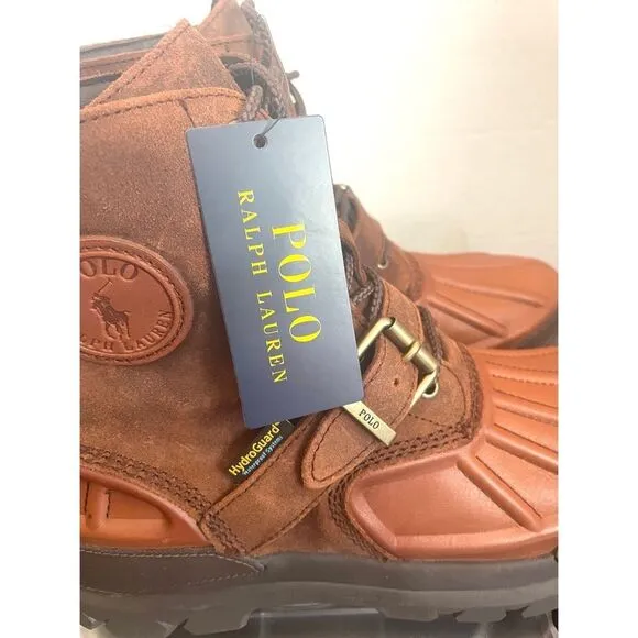 Polo by Ralph Lauren Brown Rain &amp; Snow Boots Size 10.5 D NWT