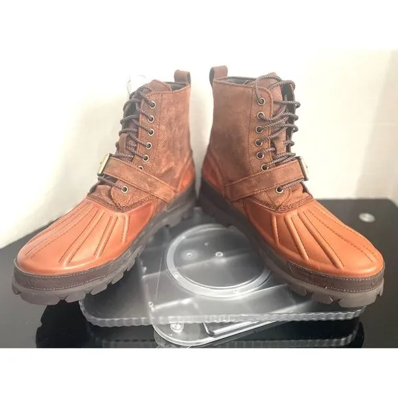 Polo by Ralph Lauren Brown Rain &amp; Snow Boots Size 10.5 D NWT