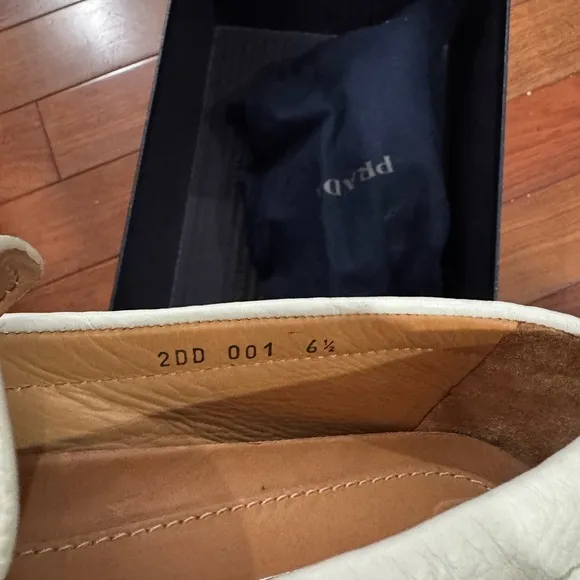 Prada Cream Loafers Classic Slip-Ons
