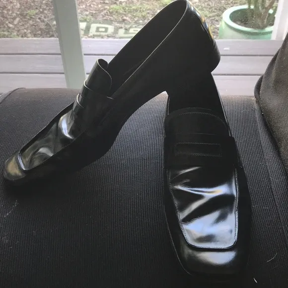 Prada men’s leather loafers