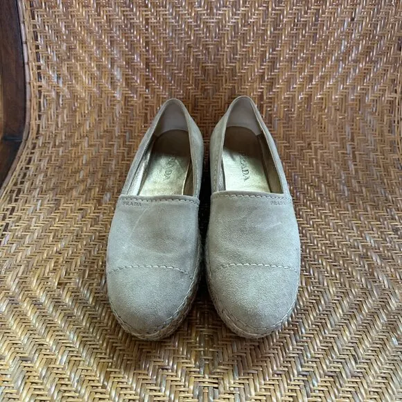 Prada Platform Espadrilles  Size 37