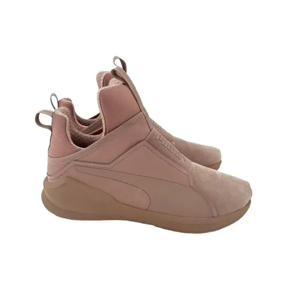 Puma Fierce Women's Trainer High Top NBK Naturals Sneakers Pink Sz 7.5