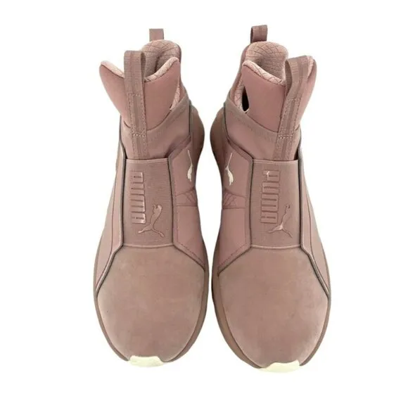 Puma Fierce Women's Trainer High Top NBK Naturals Sneakers Pink Sz 7.5