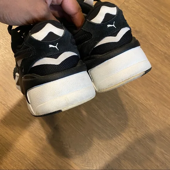 Puma RS-X Black &amp; White Dad Sneakers