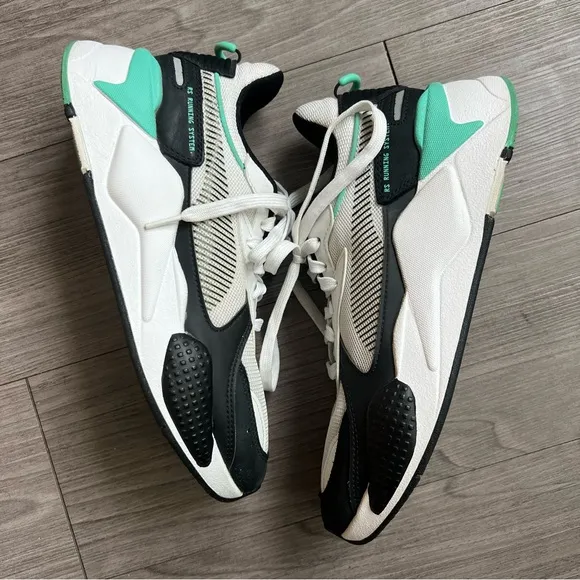 Puma RS-X Reinvention Sneakers White Black Green Size Men’s 8