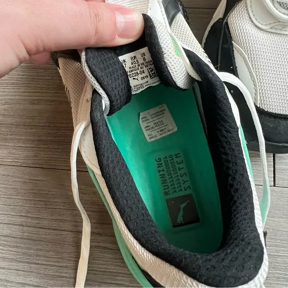 Puma RS-X Reinvention Sneakers White Black Green Size Men’s 8