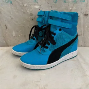 Puma Sky Wedge Heeled High Top Contact Sneakers