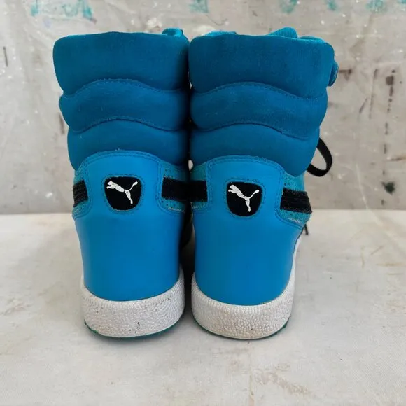 Puma Sky Wedge Heeled High Top Contact Sneakers