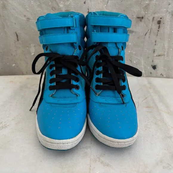 Puma Sky Wedge Heeled High Top Contact Sneakers