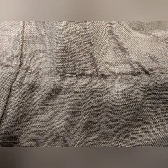 Pure Venice Harem Italian  Skirt - 100% Linen. Made in  Italy Approx Sz L Taupe