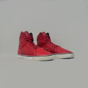 Radii Men’s Simple Leather Red High-Top Sneakers - Size 10.5