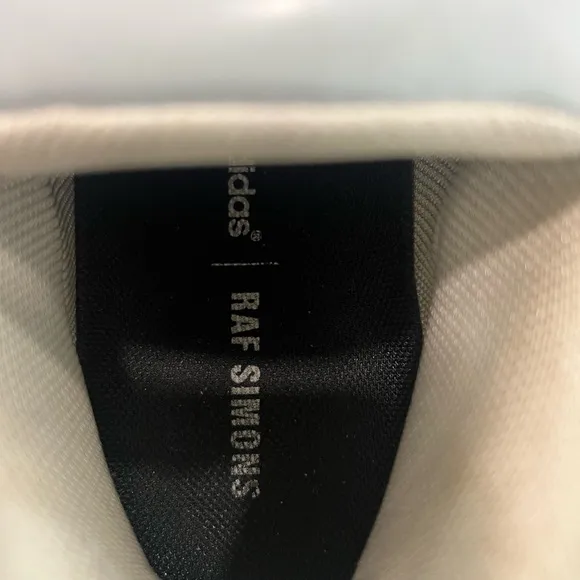 Raf Simons Black and Cream Chunky Sneakers