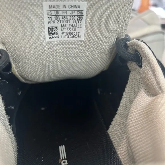 Raf Simons Black and Cream Chunky Sneakers