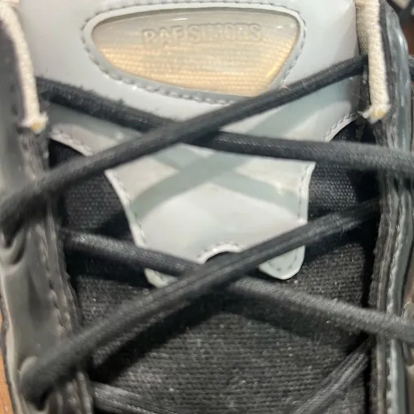 Raf Simons Black and Cream Chunky Sneakers