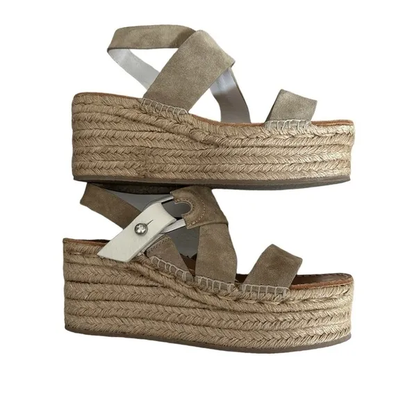 Rag &amp; bone August leather espadrille sandal size 37.5