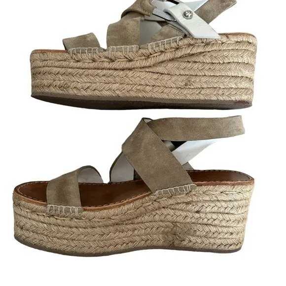 Rag &amp; bone August leather espadrille sandal size 37.5