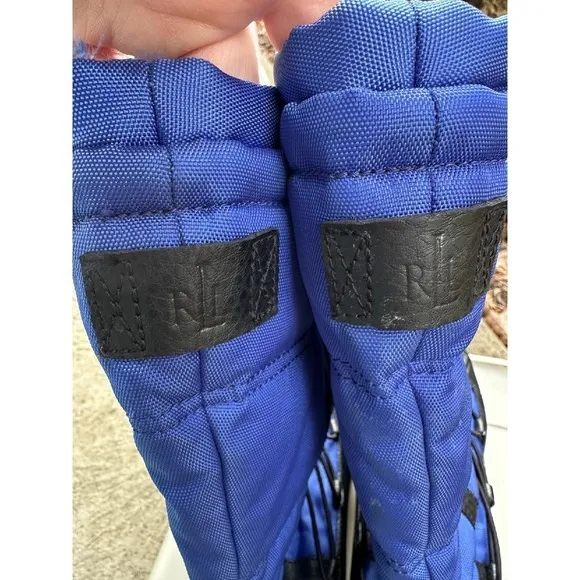 Ralph Lauren Black Label Snow Boots‎ Winter Cold Weather Pull On Womans 6.5