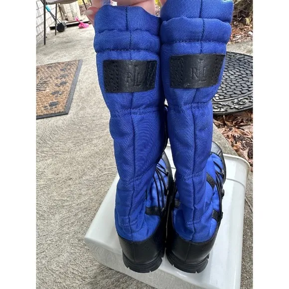 Ralph Lauren Black Label Snow Boots‎ Winter Cold Weather Pull On Womans 6.5