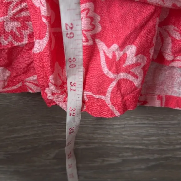 RAMY BROOK Jolie linen Floral Mini Tiered Dress Small