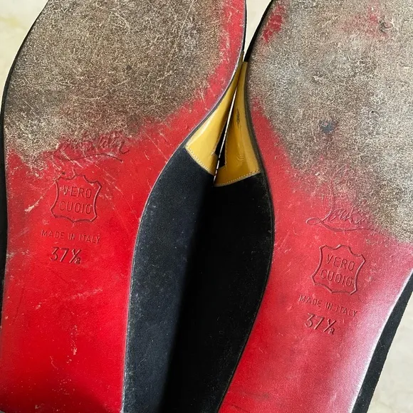 Rare authentic louboutin 'love' ballet flats