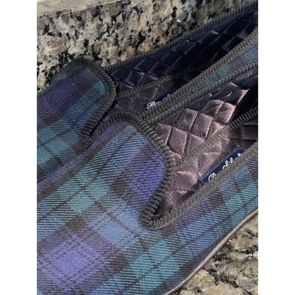 RARE Ben Silver Charleston Green Plaid Men’s Loafers Made In England SZ 12