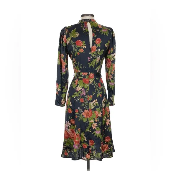 REFORMATIONJulius Belted Floral Print Midi Dress