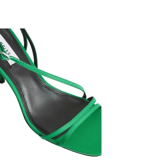 Reiss Green Strappy Sandals Heels, NWT, Size EU39 US8