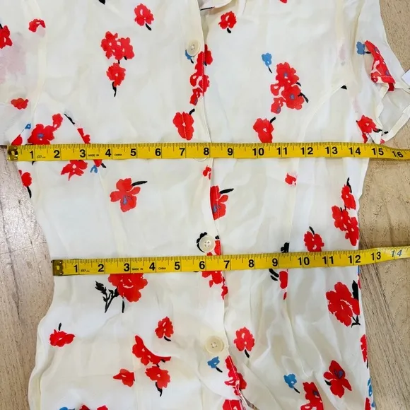 Retormation Floral midi button Shirtdress NWT