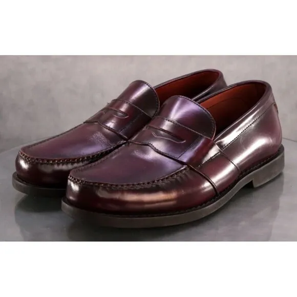 Rockport DMX Men's Penny Loafers Dress Shoes Size 11 (W) Wide Leather Cognac