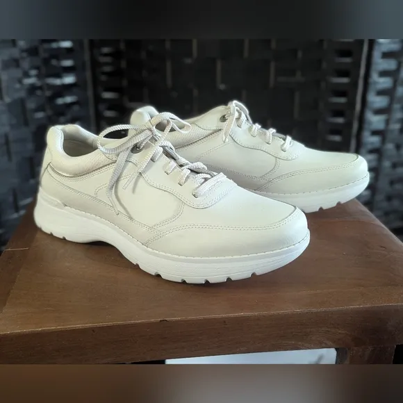 ROCKPORT PROWALKER Cream Sneakers Athletic Size 9.5 Men's NEW