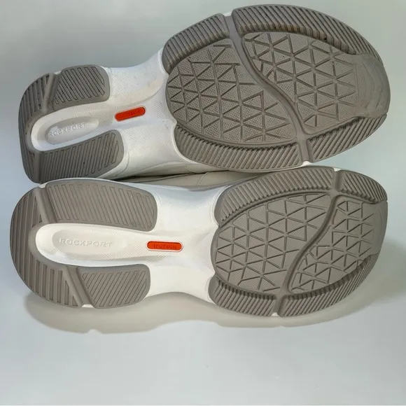 Rockport Women's Size 9 Prowalker D Strap Sneaker White Leather Eco CJ1060