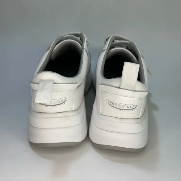 Rockport Women's Size 9 Prowalker D Strap Sneaker White Leather Eco CJ1060