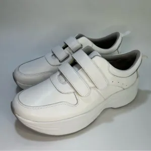 Rockport Women's Size 9 Prowalker D Strap Sneaker White Leather Eco CJ1060