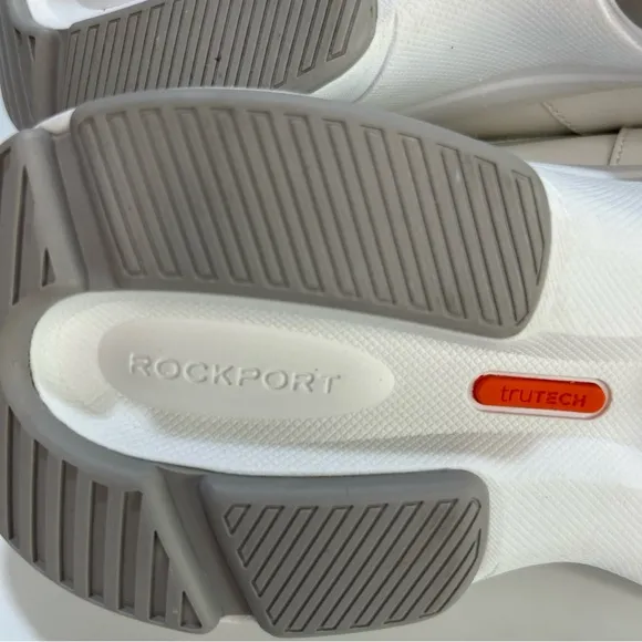 Rockport Women's Size 9 Prowalker D Strap Sneaker White Leather Eco CJ1060