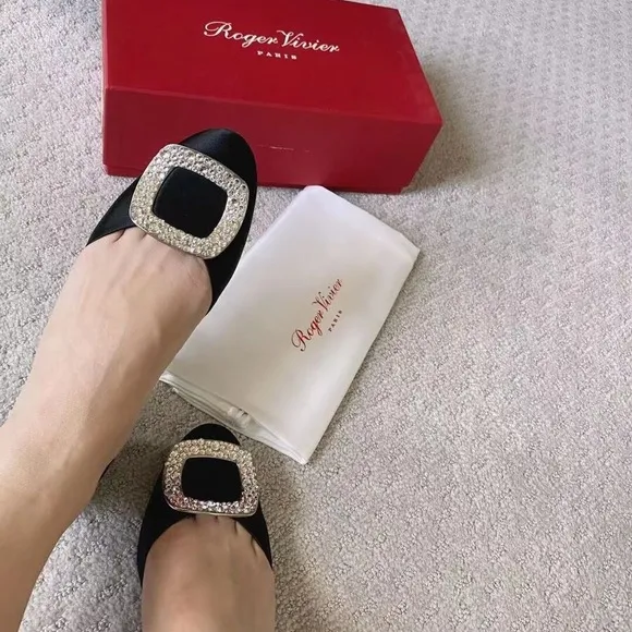 Roger Vivier Flats with embellished Buckle