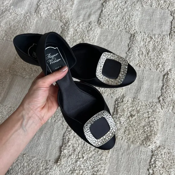 Roger Vivier Flats with embellished Buckle