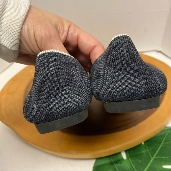 Rothy’s Camo Grey Pointed Toe Washable Ballet Flats