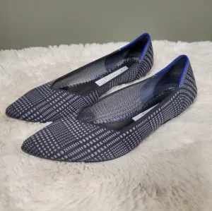 Rothy’s Glen Plaid Pointed Toe Flats Retired Unicorn Size 8