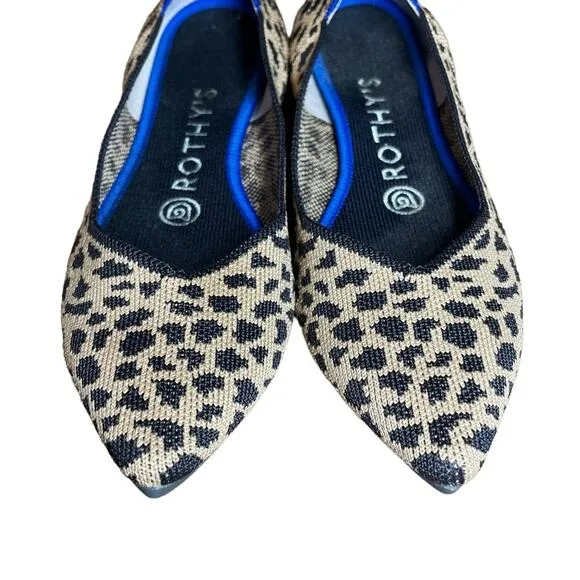 Rothy’s Leopard Print Retired The Point Flats - 7