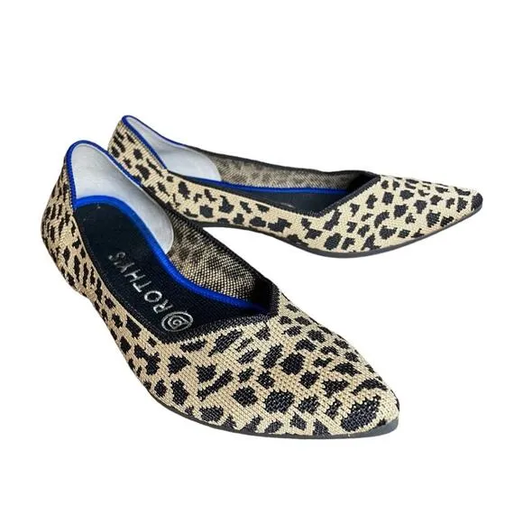 Rothy’s Leopard Print Retired The Point Flats - 7