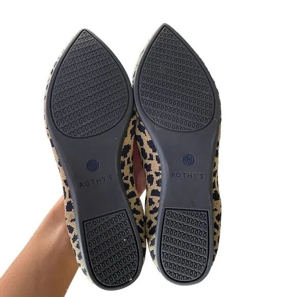 Rothy’s Leopard Print Retired The Point Flats - 7