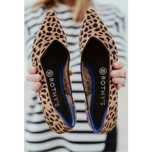 Rothy’s Leopard Print Retired The Point Flats - 7