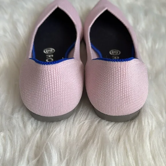 Rothy’s Petal Pink Pointed-Toe Flats Size 9