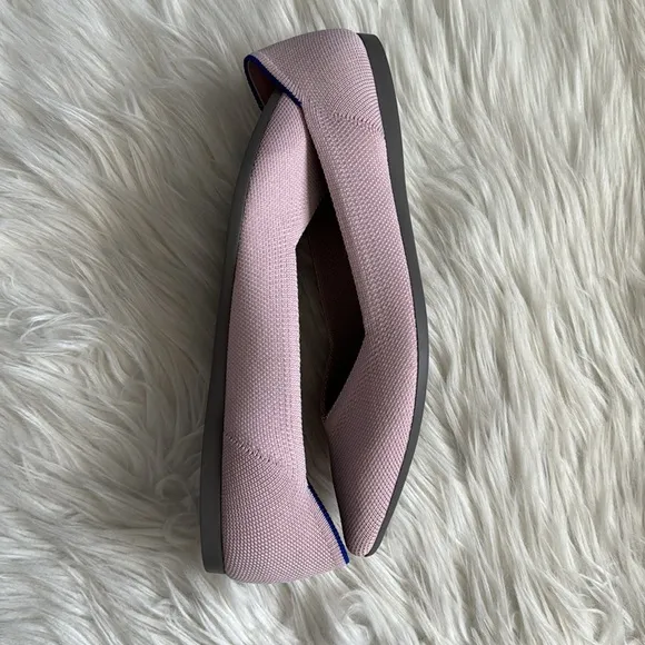 Rothy’s Petal Pink Pointed-Toe Flats Size 9