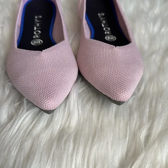 Rothy’s Petal Pink Pointed-Toe Flats Size 9