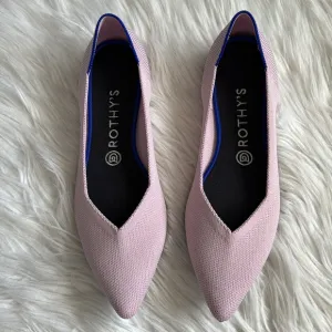 Rothy’s Petal Pink Pointed-Toe Flats Size 9