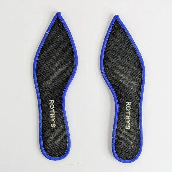 Rothy's Shoes The Point Women's 7.5 Black Ballet Flats Pointy Toe Solid Slip On