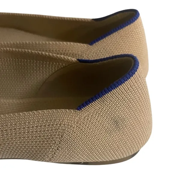 Rothy's Tan Flats Elegant Pointed-Toe Loafers