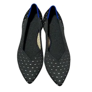 Rothy's The Point Ivory Polka Dot Print Fabric Ballet Flats Women’s US 10.5